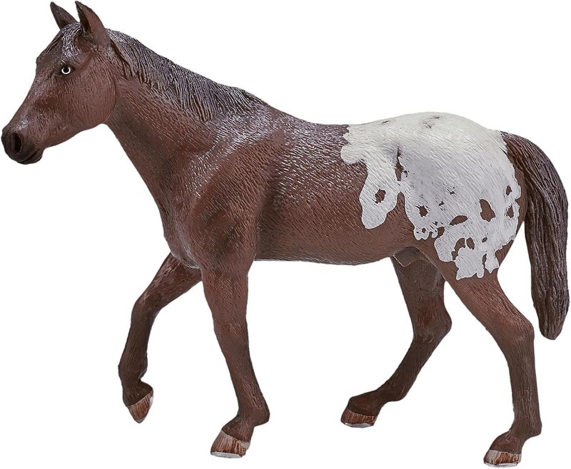 MOJO Appaloosa Stallion Chestnut Horse Farm Animal Model Toy Figure - Image 1